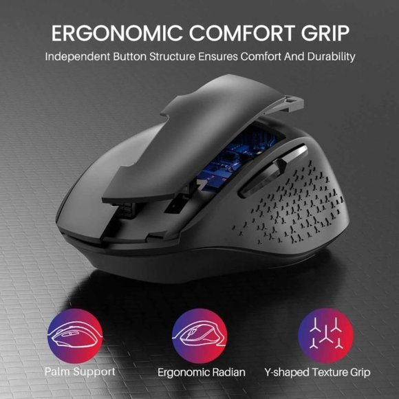 VicTsing Wireless Mouse Ergonomic Whisper Comfortable PC307A - Picture 2 of 8